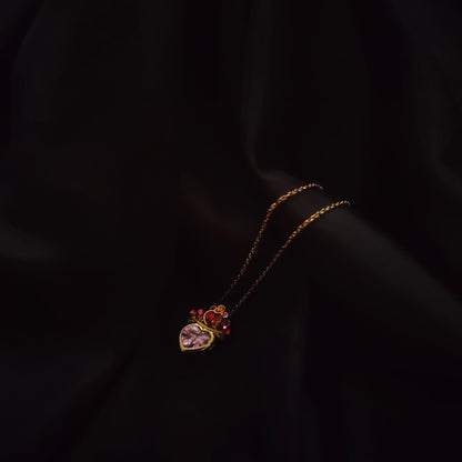 “Canım Kızıma” Pembe Kraliçe Kolye