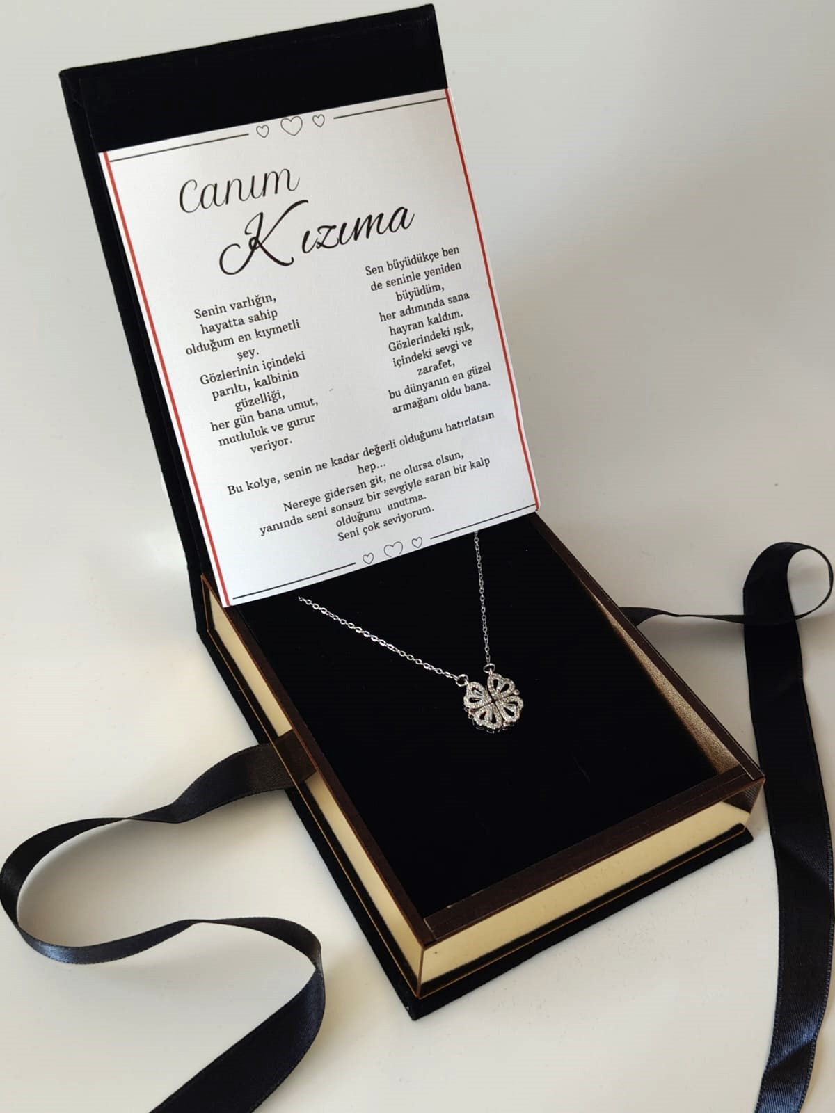 “Canım Kızıma” Yonca Kolye